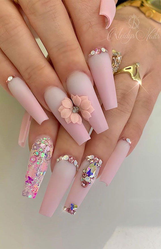 wedding nails, nail art designs, wedding nail art, wedding nails, wedding nail designs, pink nail art, pink nail designs, acrylic nails, nail art designs 2020