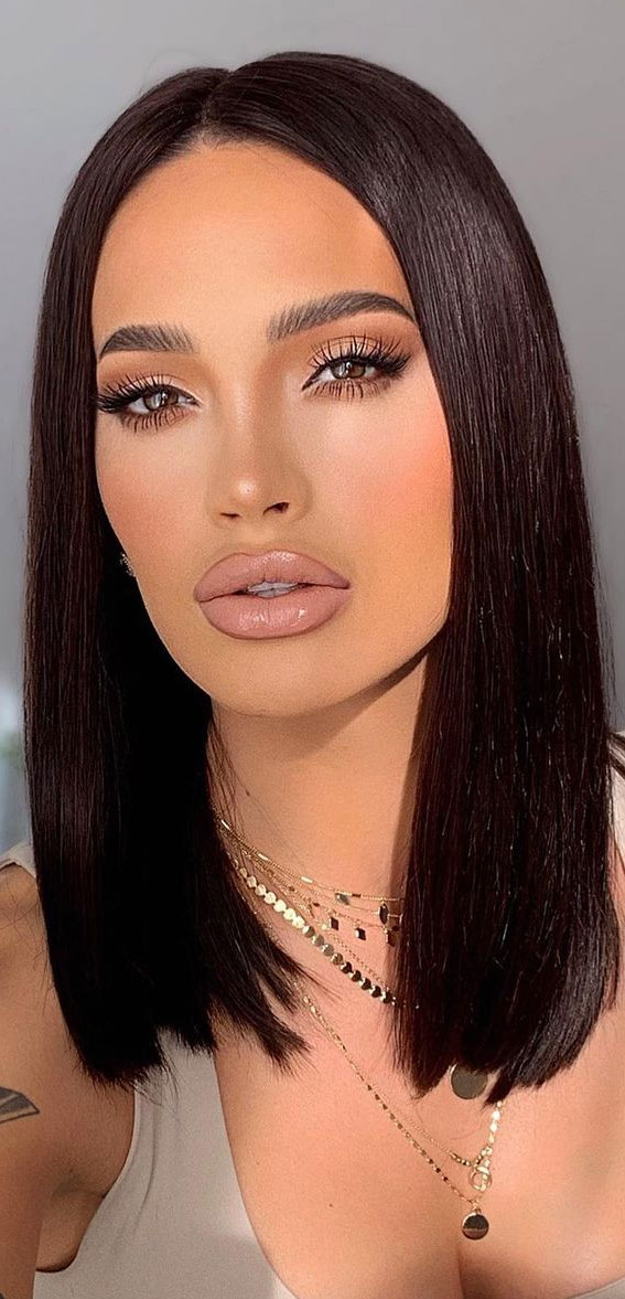 Incredibly Beautiful Soft Makeup Looks For Any Occasion : Kim Kardashian inspired makeup