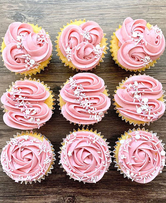 59 Pretty Cupcake Ideas for Wedding and Any Occasion : Lemon cupcake with raspberry buttercream