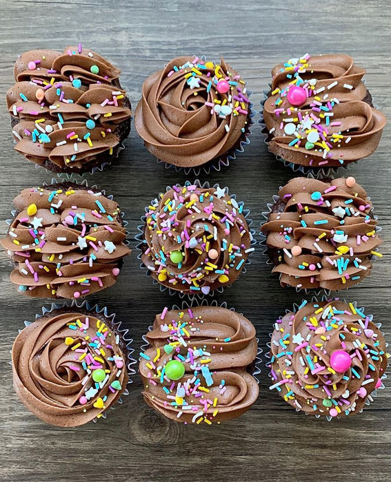 59 Pretty Cupcake Ideas for Wedding and Any Occasion : Chocolatey cupcake