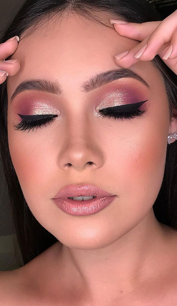 Beautiful Makeup Ideas That Are Absolutely Worth Copying : Pink glamour makeup look