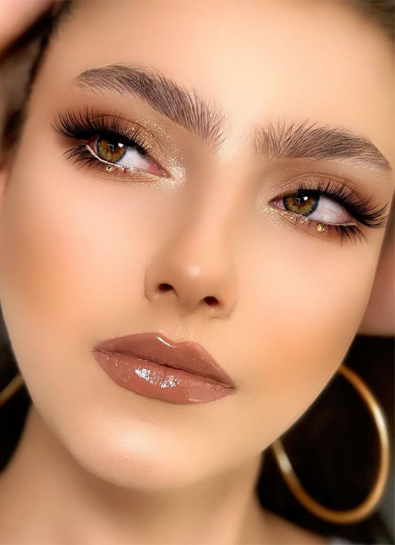 Beautiful Makeup Ideas That Are Absolutely Worth Copying : Soft Glam makeup for brown eyes