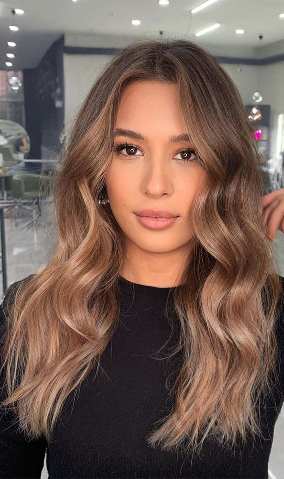 Best Hair Colours To Look Younger : Ombre Bright Cinnamon