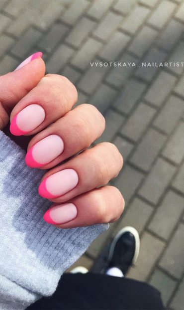 Most Beautiful Nail Designs You Will Love To wear In 2021 : Hot pink ...