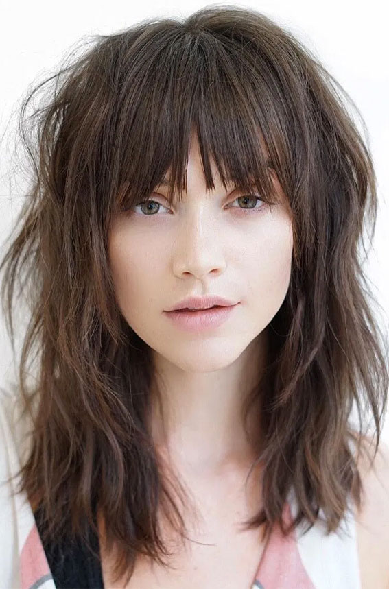 Best haircuts & Hairstyles To Try in 2021 : Messy shaggy haircut