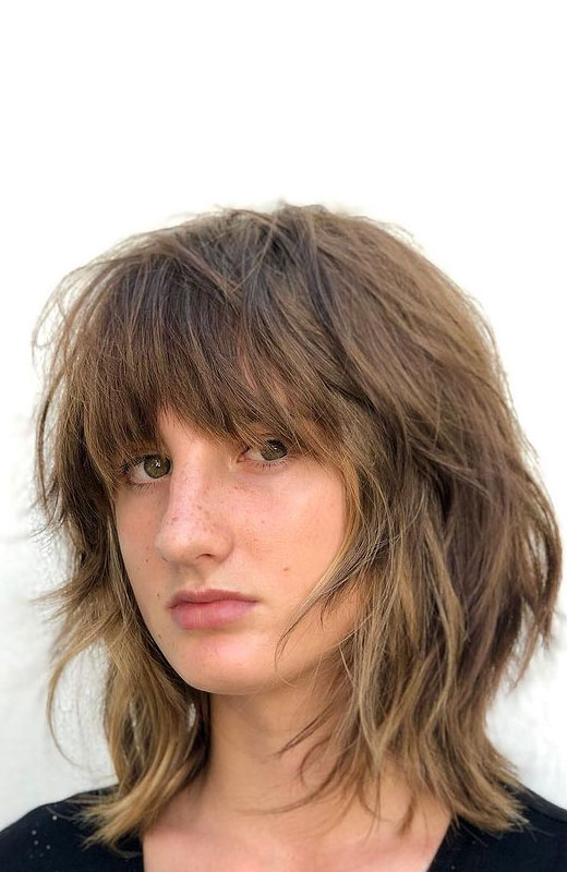 Best haircuts & Hairstyles To Try in 2021 : 90s shag shoulder length