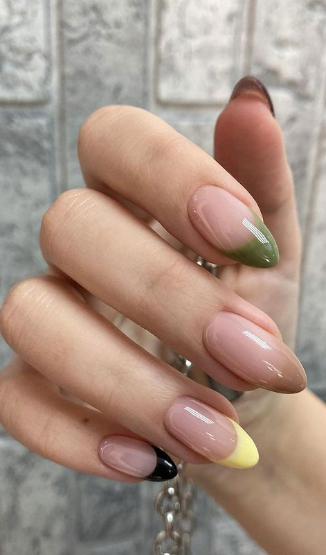 Most Beautiful Nail Designs You Will Love To wear In 2021 : Pastel French Tips