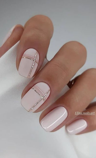 Light Pink Nail Design with Flower Accents | Pink acrylic nails, Light pink  nail designs, Light pink nails