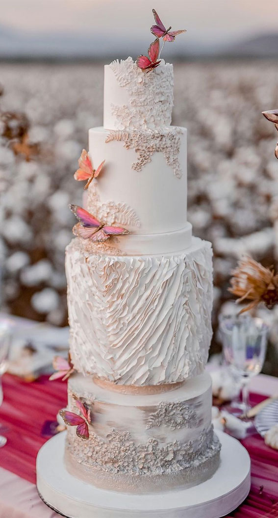 The Most Beautiful Art Of Cakes :  Butterfly wedding cake
