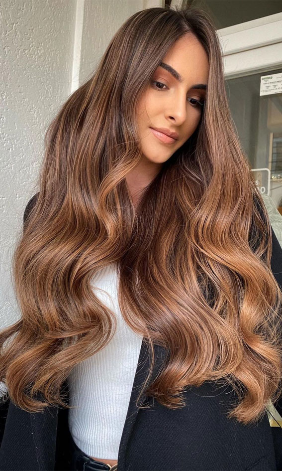 70 Hottest Brown Hair Colour Shades For Stunning Look : Salted Caramel  Balayage