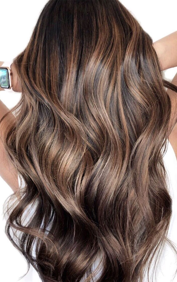 70 Hottest Brown Hair Colour Shades For Stunning Look : Espresso Hair Colour Idea