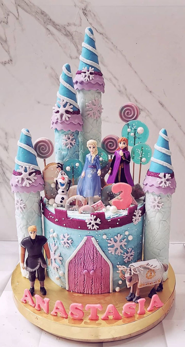 37 Best kids Birthday Cake Ideas : Frozen birthday cake