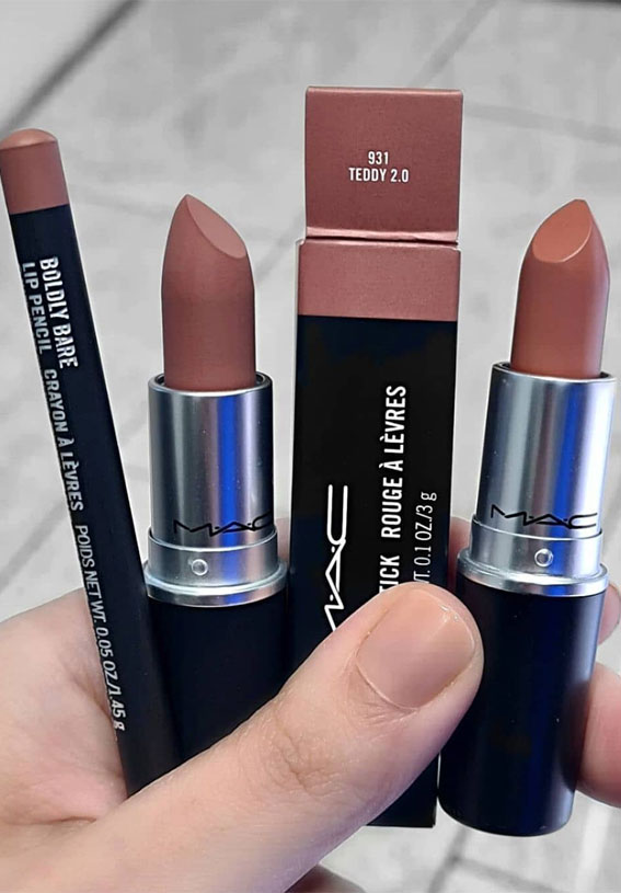 mac teddy2.0 vs velvet teddy, mac teddy 2.0 swatch, mac teddy 2.0 lipstick, mac velvet teddy lipstick dupe