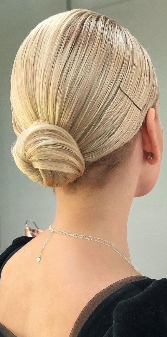 Sophisticated updos for any occasion – Sleek simple low bun