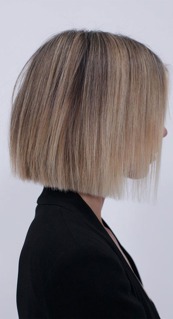 Best haircuts & Hairstyles To Try in 2021 : Soft blunt blonde haircut