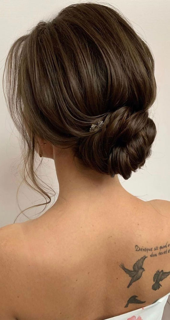 75 Trendiest Updo Hairstyles 2021 : Bridal Low Updo