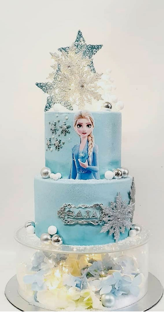 37 Best kids Birthday Cake Ideas : Three tier frozen cake