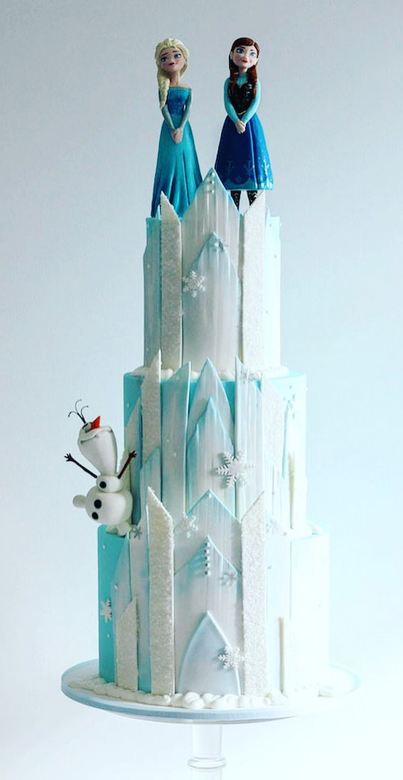 Pretty Cake Designs for Any Celebration : Frozen Castle Cake