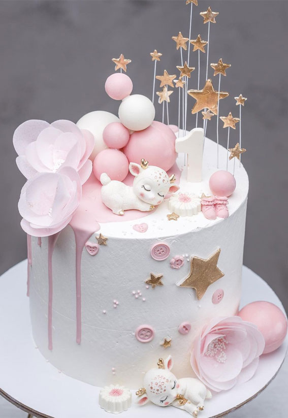 Pretty Cake Designs for Any Celebration : Baby first birthday cake