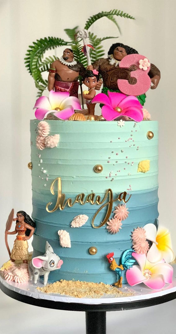 moana cake, birthday cake decorating ideas, graduate cake, bridal shower cake, baby shower cake , colorful birthday cake , celebration cake #birthday #graduatecake #cake #birthdaycake