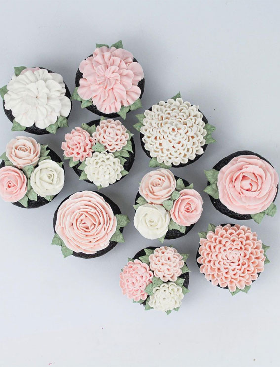Cupcake Ideas Almost Too Cute to Eat : Pink and White Chocolate Cupcakes
