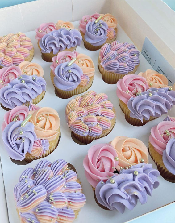 pretty pastel cupcakes