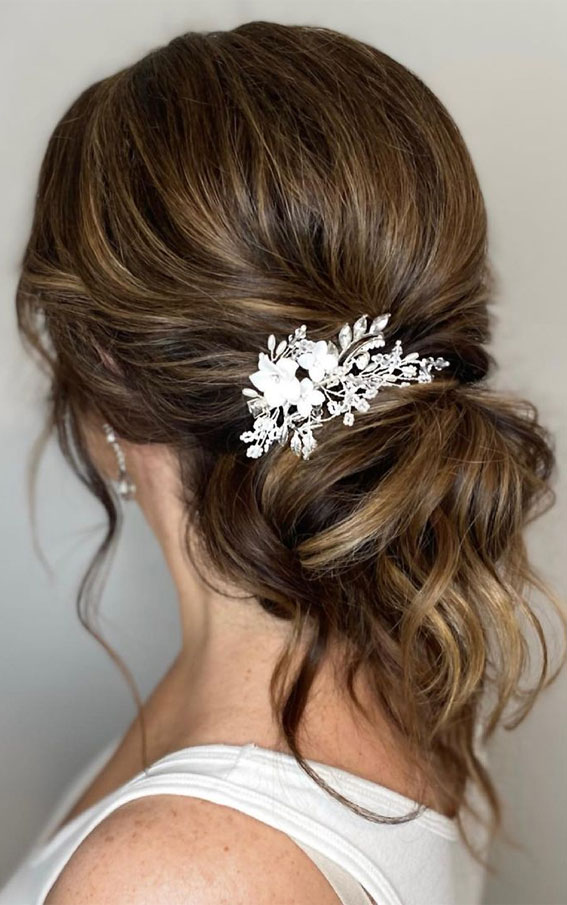 Sophisticated updos for any occasion – Sexy volume and romantic tousled low bun