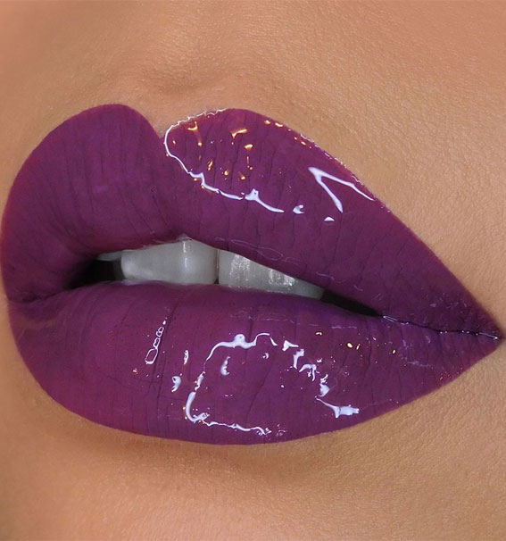 Perfect Lip Makeup Ideas : Purple Lips