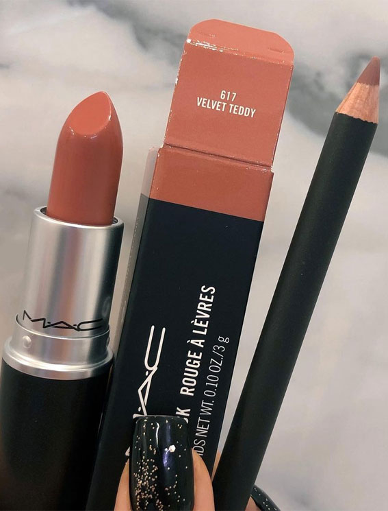 42 Mac Lipstick Swatches 2021 – Velvet Teddy & Whirl Lip Pencil