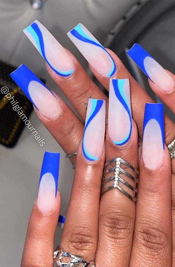 Cute Nails To Show Off Your Love for Blue