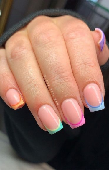Best Summer Nails 2021 To Rock Your Look : Natural nails with builder ...