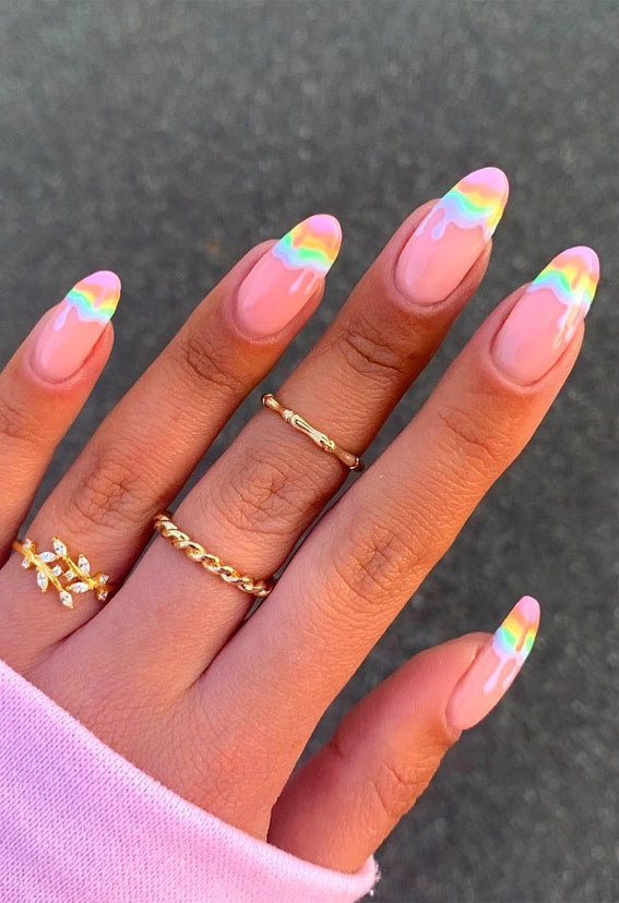 Best Summer Nails 2021 To Rock Your Look Rainbow Drips 