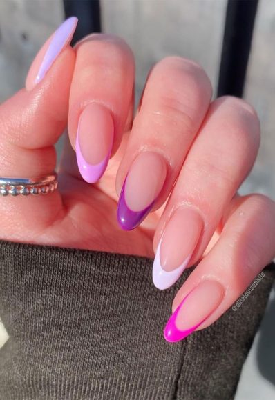 59 Summer Nail Colours And Design Inspo For 2021 Colour Tip Almond
