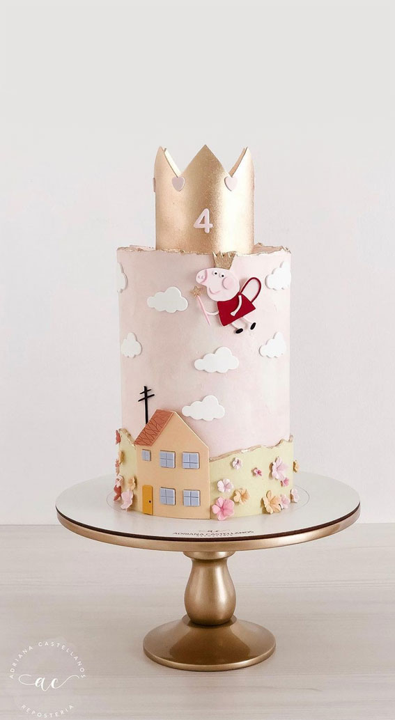 peppa pig cake, birthday cake, children birthday cake, cute birthday cake designs