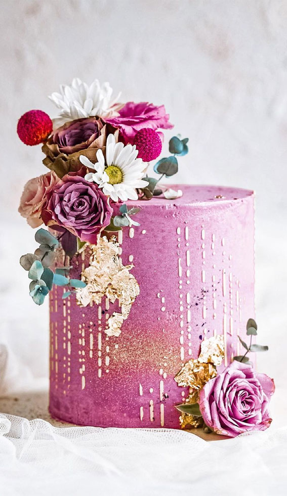 38+ Beautiful Cake Designs To Swoon : Pink Tone Cake