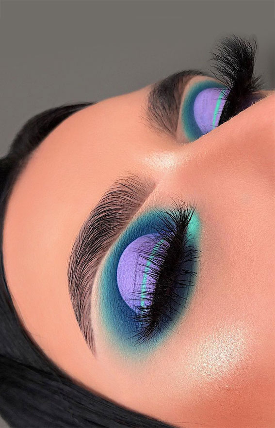 20 Cool makeup looks and Ideas for 2021 : Ocean Blend Makeup looks