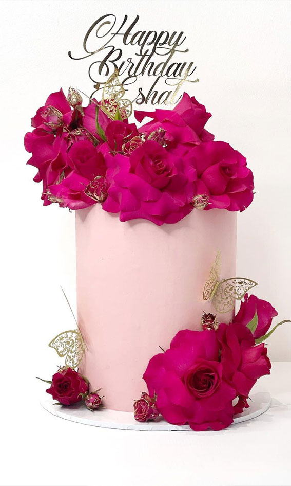 30 Pretty Cake Ideas To Inspire You : Pink Birthday Cake