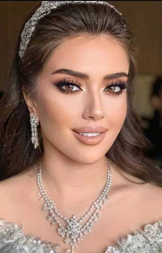 Wedding Makeup Looks For Brunettes Brown Eyes Nude Lips