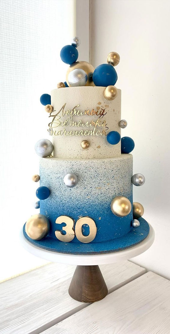 30th Birthday cake — Skazka Cakes
