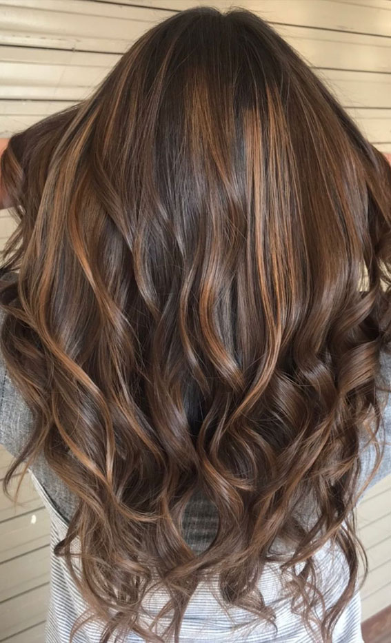 39 Best Autumn Hair Colours  & Styles For 2021 : Toasted Caramel French Balayage