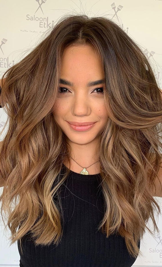 39 Best Autumn Hair Colours  & Styles For 2021 : Mushroom Brown Ribbons