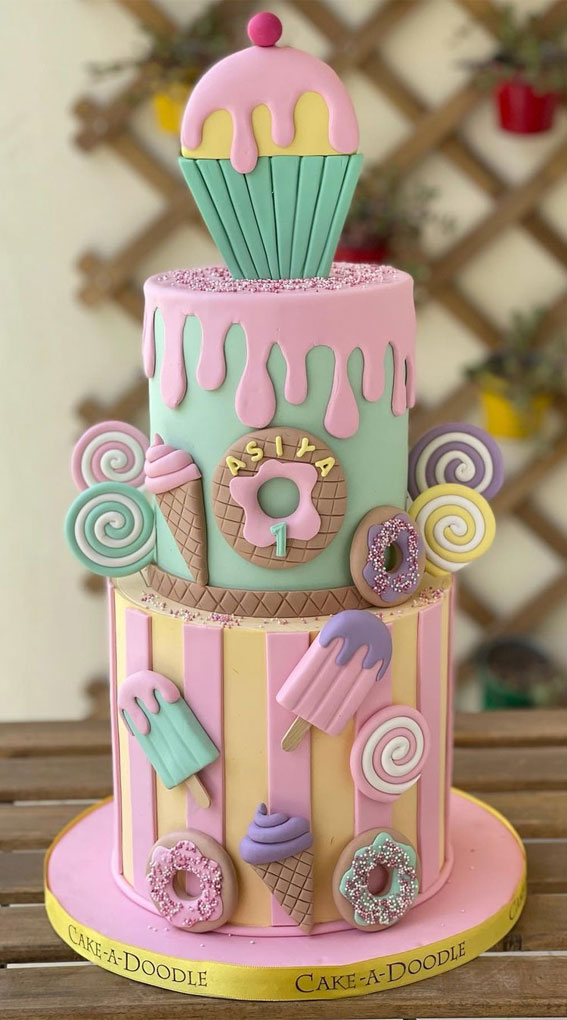 candyland sheet cake