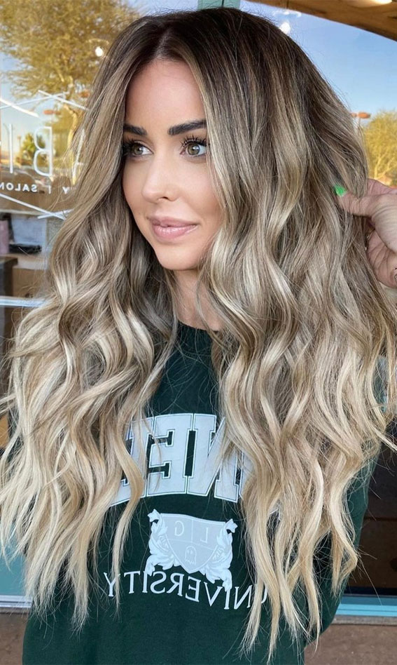 36 Chic Winter Hair Colour Ideas & Styles For 2021 : Toasted Almond Long Hair