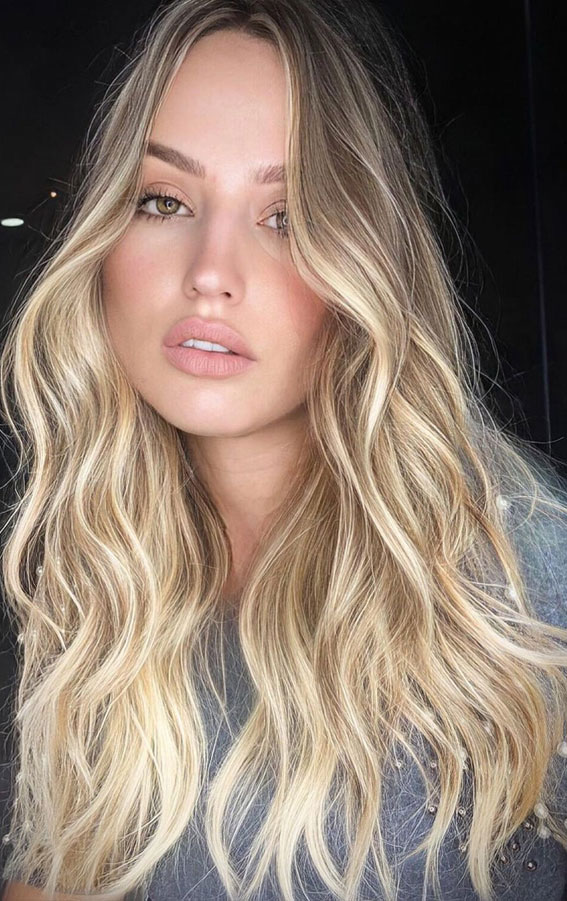 36 Chic Winter Hair Colour Ideas & Styles For 2021 : Cool Blonde to Warm Blonde 