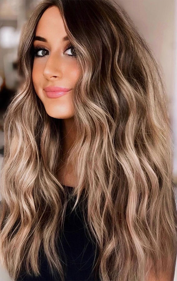 10 FallWinter Hair Colour Ideas For Brunettes winterhaircolorforbrunettes  10 FallWint  Fall hair color for brunettes Balayage hair Brown hair  with highlights