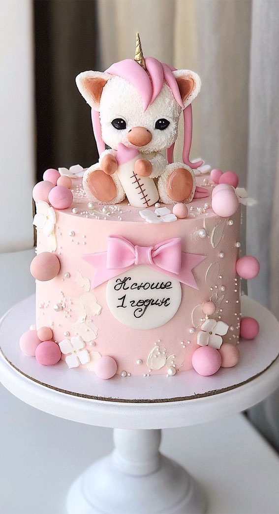 baby girl first birthday cake, baby first birthday cake, 1st birthday cake baby girls, pink birthday cake, birthday cake for baby girls, 1st birthday cakes