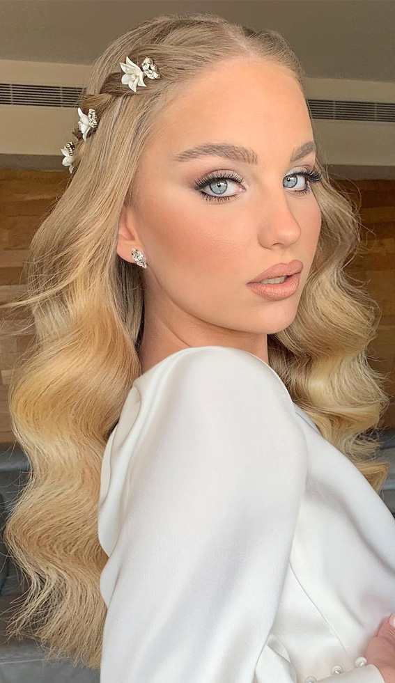 40 Best Wedding Makeup Ideas for 2022 : Soft Nude Makeup For Blonde Hair