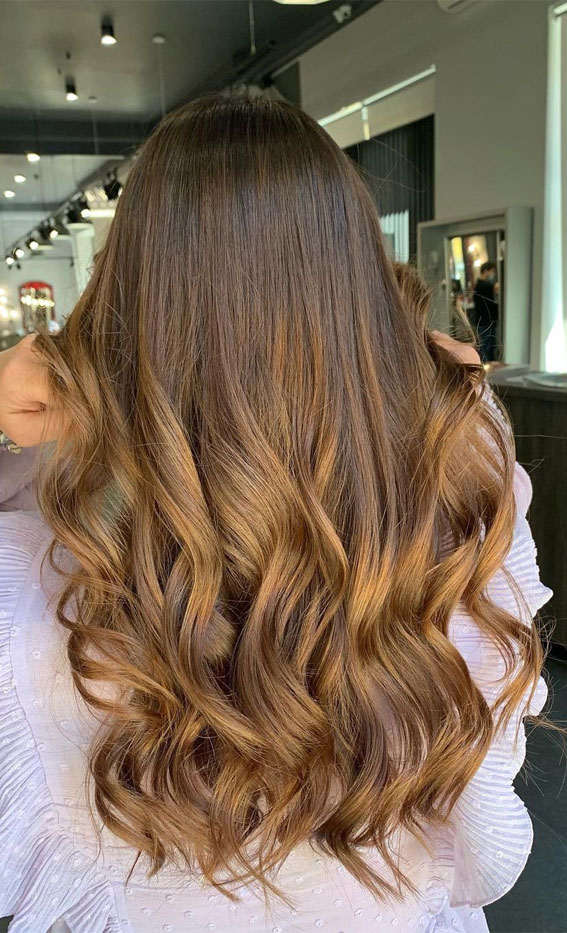 30+ Honey Blonde Hair Color Ideas : Yummy Chocolate Brown with Honey  Highlights