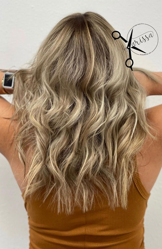 27 Cute Dirty Blonde Hair Ideas To Wear in 2022 : Dirty Blonde with Blonde  Highlights