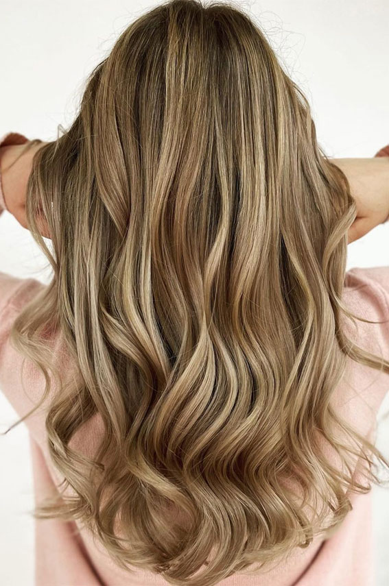 27 Cute Dirty Blonde Hair Ideas To Wear in 2022 : Beige Tone with Highlights